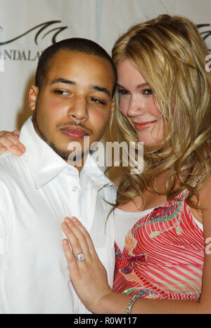 21 mai 2005 - Las Vegas, Nevada - Beau Dozier et Joss Stone. Tiger Jam VIII bénéficiant le Tiger Woods Foundation qui a eu lieu au Mandalay Bay Resort & Casino Banque D'Images