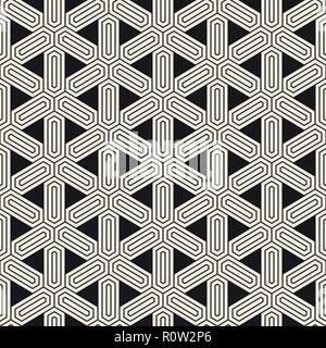 Seamless Vector pattern géométrique. Simple abstract lines lattice. Éléments répétés fond élégant Illustration de Vecteur