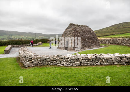 Vue de l'Oratoire Gallarus, péninsule de Dingle, Irlande, Europe. Banque D'Images