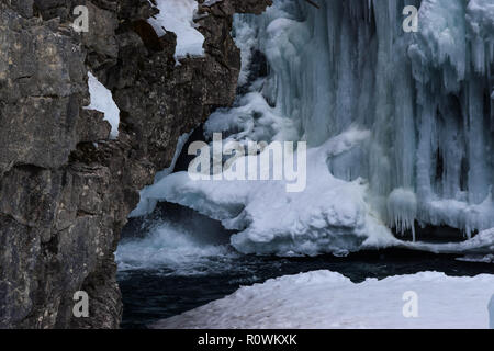 Paysage d'hiver de l'Alberta Banque D'Images