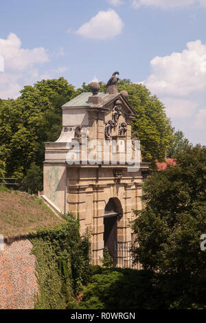 Prague, République tchèque - Le 13 juillet 2018 : pour un embarquement au Léopold Vyšehrad Banque D'Images