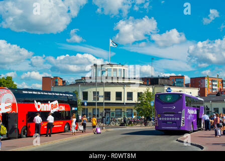 Turun linja-autoasema, long distance bus station, Turku, Finlande Banque D'Images