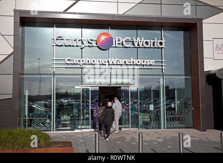 Curry's PC World, Store Front, parc de Kinnaird, Édimbourg, Écosse, Royaume-Uni Banque D'Images