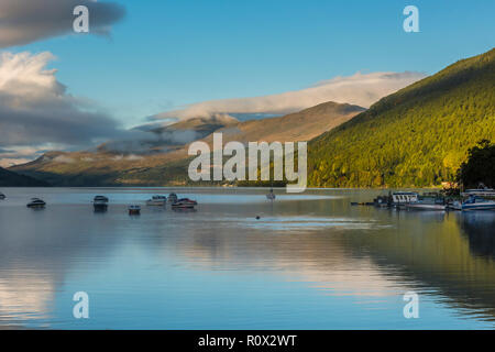 Le Loch Tay, Perthshire, en Écosse, à l'égard Ben Lawers Banque D'Images