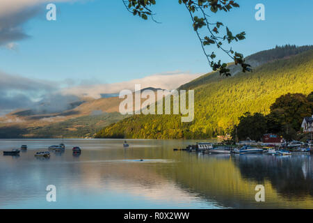 Le Loch Tay, Perthshire, en Écosse, à l'égard Ben Lawers Banque D'Images