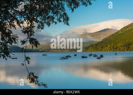 Le Loch Tay, Perthshire, en Écosse, à l'égard Ben Lawers Banque D'Images