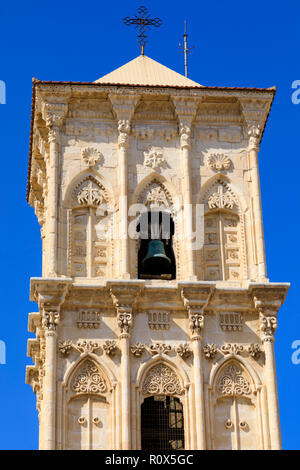 Clocher de l'église St Lazare, Larnaca, Chypre Octobre 2018 Banque D'Images