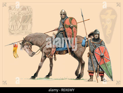 Normands, XIc. Banque D'Images