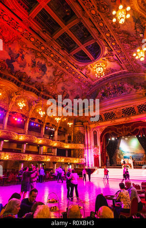 L'Angleterre, Lancanshire, Blackpool, Blackpool Tower Ballroom Banque D'Images