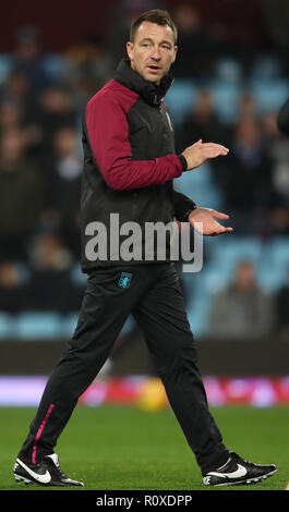 Aston Villa l'entraîneur adjoint, John Terry lors de la Sky Bet Championship match à Villa Park, Birmingham Banque D'Images