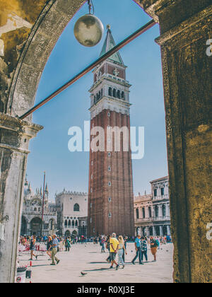 Campanile St Marc (clocher) à Venise, Italie Banque D'Images