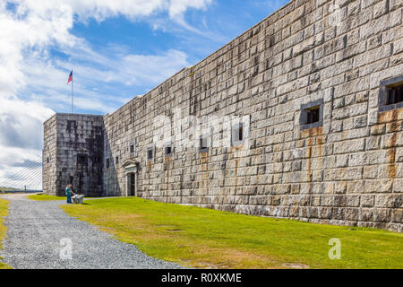 Site historique d'état de Fort Knox Bucksport Maine United States Banque D'Images