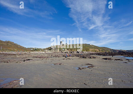 Wembury plage à marée basse Devon, Angleterre Banque D'Images