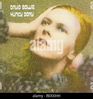 DAVID BOWIE Hunky Dory - Vintage - album Banque D'Images