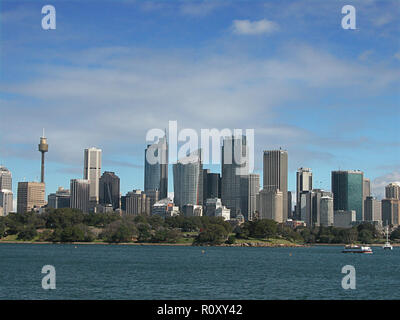 Sydney Central et le domaine de l'Manly Ferry, Port Jackson, Sydney, NSW, Australie Banque D'Images