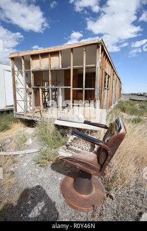 Abandonnée,vieux Mobil-homes et roulottes, Banque D'Images