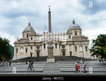 La basilique de Santa Maria Maggiore à Rome, Italie. Banque D'Images