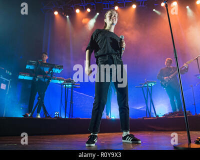 Glasgow, Ecosse, Royaume-Uni. 7 novembre, 2018. Sigrid en concert à l'O2 Academy, Glasgow Grande, au Royaume-Uni. Crédit : Stuart Westwood/Alamy Live News Banque D'Images