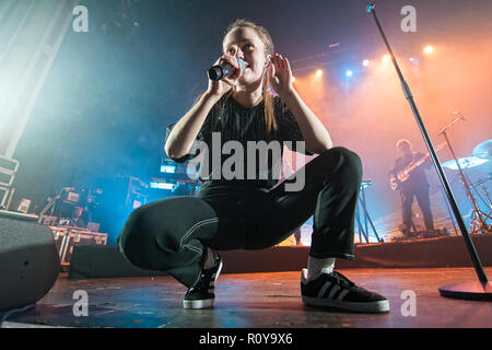 Glasgow, Ecosse, Royaume-Uni. 7 novembre, 2018. Sigrid en concert à l'O2 Academy, Glasgow Grande, au Royaume-Uni. Crédit : Stuart Westwood/Alamy Live News Banque D'Images