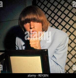 Groupe de rock américain The Byrds avec le batteur Michael Clarke vers 1968 Banque D'Images