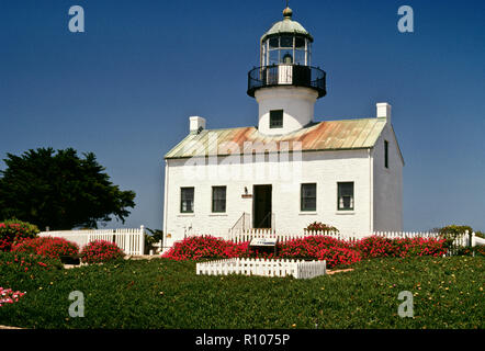 Cabrillo National Monument et vieux phare de Point Loma, San Diego, CA Banque D'Images