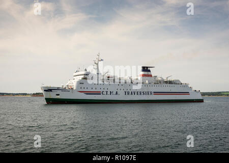 Service de traversier CTMA Madeleine passe entre Souris, Î.-P.-É., et des îles de la Madeleine, Québec, Canada. Banque D'Images