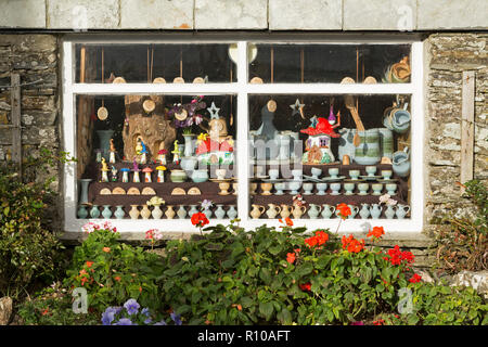 Vitrine, Tintagel, Cornwall, Angleterre, Grande-Bretagne Banque D'Images