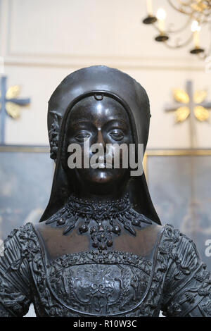 Mary, duchesse de Bourgogne (1457-1482). Statue, 1513/16 Sesselschreiber par Gilg. Tombe de Maximilien I. Innsbruck. L'Autriche. Banque D'Images