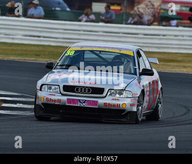 Keith Butcher, Audi A4, Super Touring Trophy, Silverstone Classic, juillet 2018, Silverstone, Northamptonshire, Angleterre, circuit, cjm-photographie, Banque D'Images