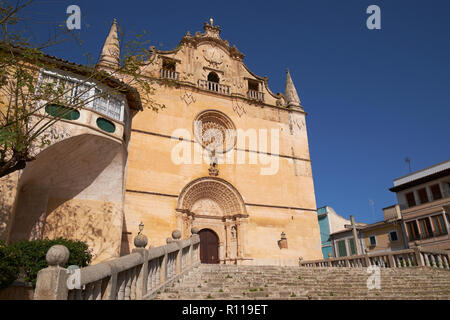 L'église paroissiale de St Michel, Felantix, Majorque, Îles Baléares, Espagne. Banque D'Images