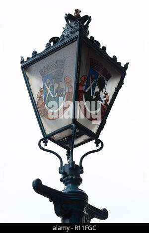 Un vieux lampadaire à St Andrews, Fife, Scotland Banque D'Images