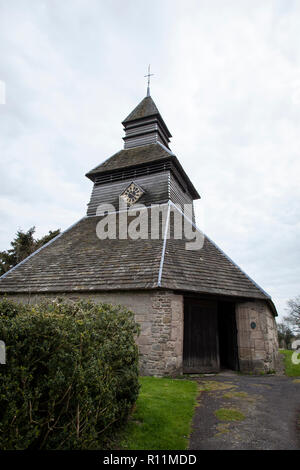 Le clocher séparé de l'église du xiiie siècle de Saint Mary dans Pembridge, Herefordshire. Banque D'Images