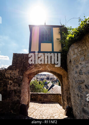 Le Plantagenêt ville est le centre historique médiéval de la ville du Mans. Le Mans est une ville importante dans l'ouest de la France, dans les pays de la Loire r Banque D'Images