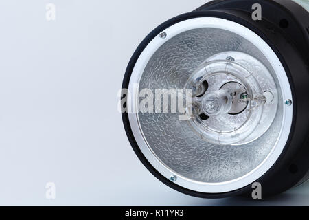 Chef de Studio Lampe Flash Lampe lumière, Close up Banque D'Images