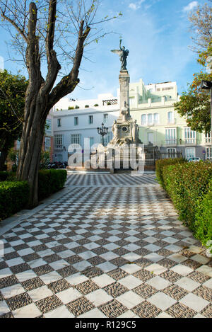 Monumento al marqués de Comillas. Cadix, Andalousie, Espagne Banque D'Images