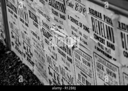 Affiches Village Pit Banque D'Images