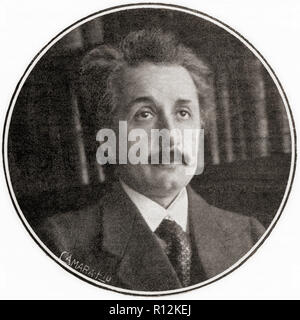 Albert Einstein, 1879 - 1955. Physicien théorique d'origine allemande, lauréat du Prix Nobel de physique 1921. De La Esfera, publié en 1921. Banque D'Images