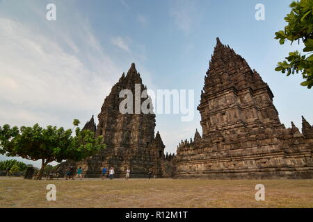 Temples de Prambanan. Yogyakarta. Centre de Java. L'Indonésie Banque D'Images