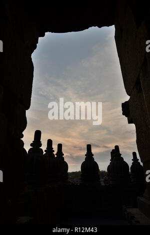 Vue du temple de Shiva. Prambanan. Yogyakarta. Centre de Java. L'Indonésie Banque D'Images