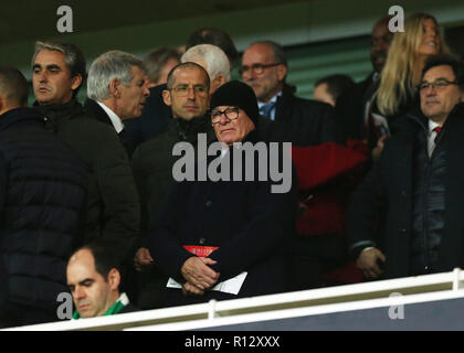 L'Emirates Stadium, Londres, Royaume-Uni. Nov 8, 2018. L'UEFA Europa League football, Arsenal contre Sporting Lisbonne ; l'ancien manager de Leicester City et Chelsea Claudio Ranieri dans les stands : Action Crédit Plus Sport/Alamy Live News Banque D'Images