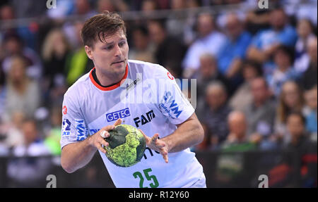 Stuttgart, Allemagne. 05Th Nov, 2018. Handball : Bundesliga, Stuttgart TVB - SC Magdeburg, 12e journée à la Porsche Arena. Magdeburg est Marko Bezjak. Credit : Marijan Murat/dpa/Alamy Live News Banque D'Images