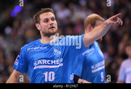 Stuttgart, Allemagne. 05Th Nov, 2018. Handball : Bundesliga, Stuttgart TVB - SC Magdeburg, 12e journée à la Porsche Arena. Stuttgart, Michael Kraus. Credit : Marijan Murat/dpa/Alamy Live News Banque D'Images