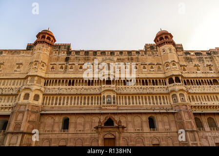 Fort de Junagarh dans Bikaner vue frontale, Rajasthan Inde Banque D'Images