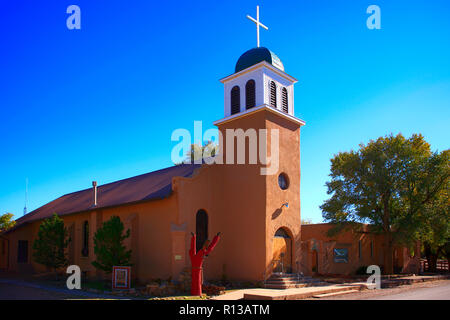 L'église Saint Joseph de Los Cerrillos, NM Banque D'Images