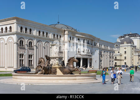 Musée de la lutte macédonienne, Iljo Vojvoda, Skopje, Skopje, République de Macédoine du Nord Banque D'Images