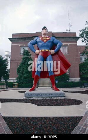 Statue Superman Metropolis,Illinois, Banque D'Images