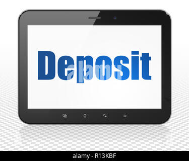 Devises : Tablet PC Ordinateur avec-sur l'affichage Banque D'Images