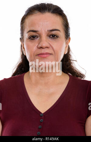 Portrait de visage de femme perse mature Banque D'Images