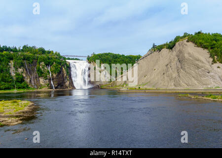 Vue sur la Chute Montmorency, à Québec, Canada Banque D'Images