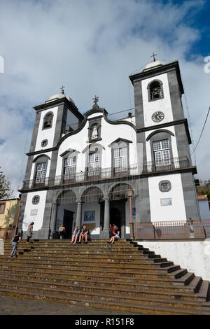 Église Nossa Senhora do Monte, Monte, Funchal, Madeira, Portugal Banque D'Images